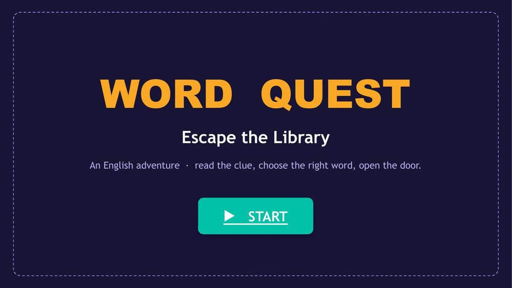 Word Quest title slide